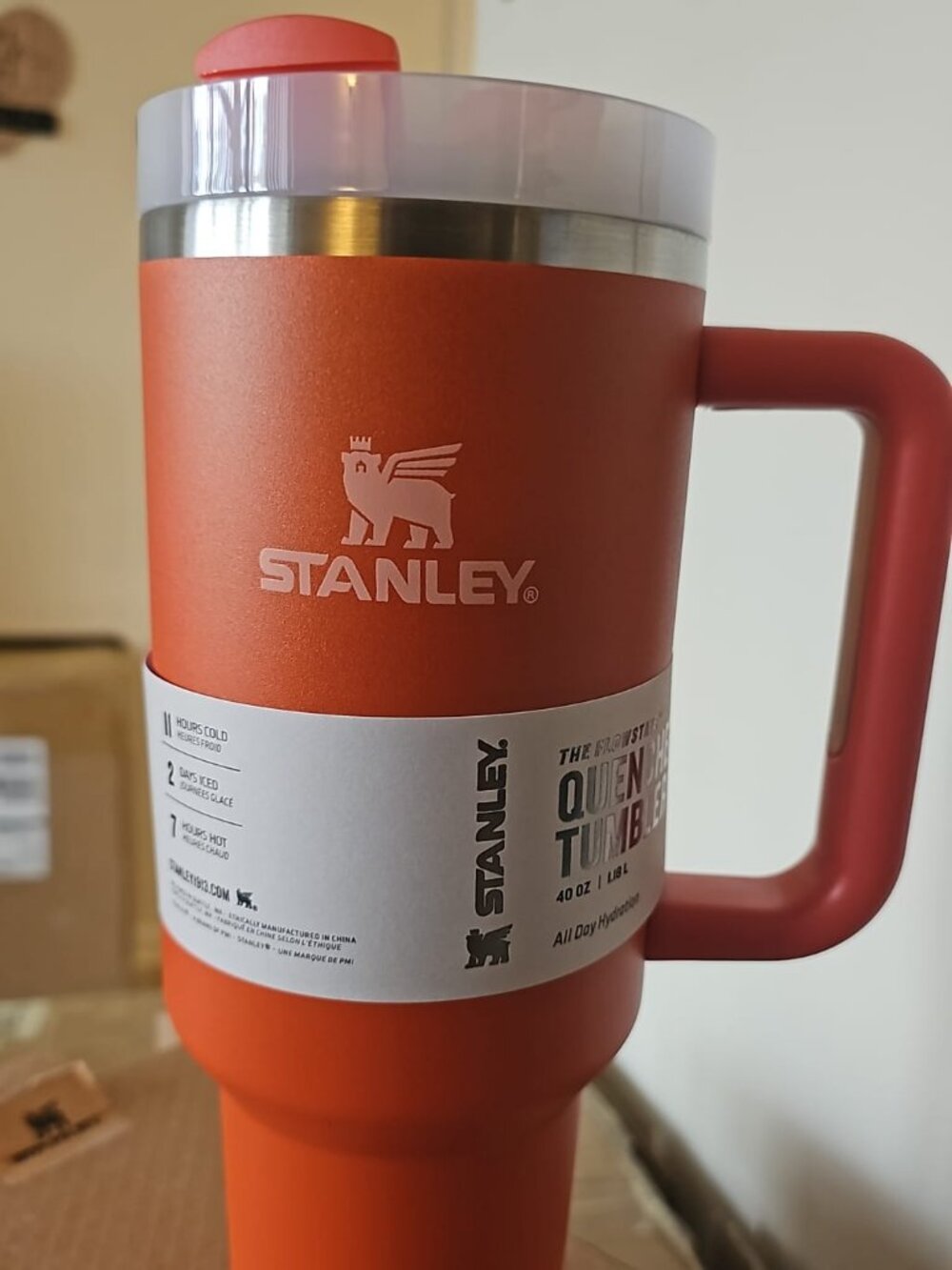 Stanley Red Insulated Stainless Steel Travel Tumbler New In Box